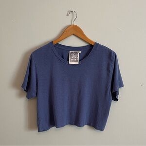 Jungmaven Super Cropped Lorel Tee in Wisteria, size XL